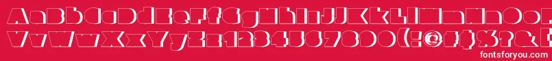 Parafuseultrablackshadow Font – White Fonts on Red Background