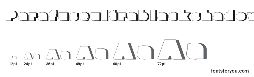 Parafuseultrablackshadow Font Sizes