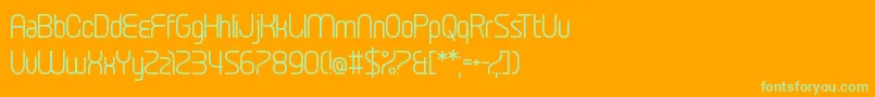 SexDrugsAndFidgetSpinners Font – Green Fonts on Orange Background