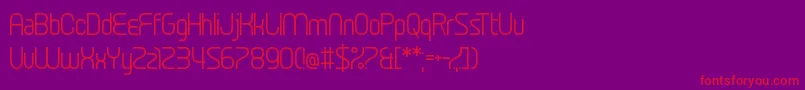 SexDrugsAndFidgetSpinners Font – Red Fonts on Purple Background