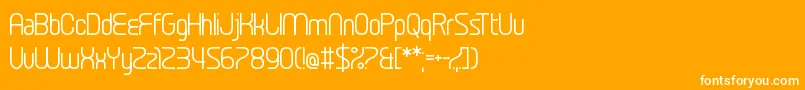 SexDrugsAndFidgetSpinners Font – White Fonts on Orange Background