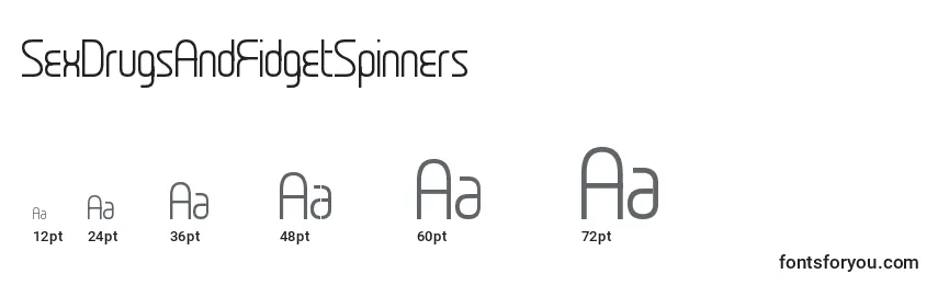 SexDrugsAndFidgetSpinners Font Sizes