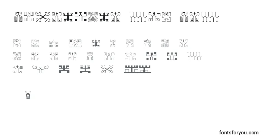 Police PolynesienEtuaFont - Alphabet, Chiffres, Caractères Spéciaux