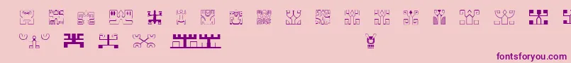 PolynesienEtuaFont Font – Purple Fonts on Pink Background