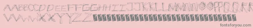 Cracksnacks Font – Gray Fonts on Pink Background