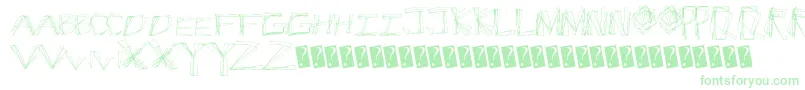 Шрифт Cracksnacks – зелёные шрифты
