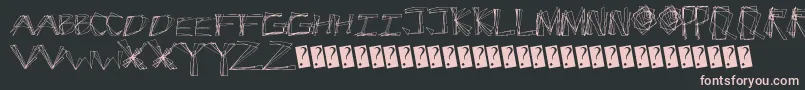 Cracksnacks Font – Pink Fonts on Black Background