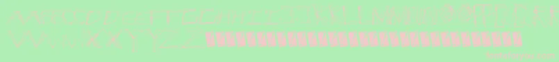 Cracksnacks Font – Pink Fonts on Green Background