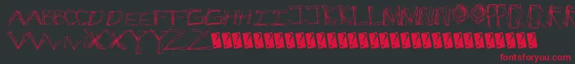 Cracksnacks Font – Red Fonts on Black Background