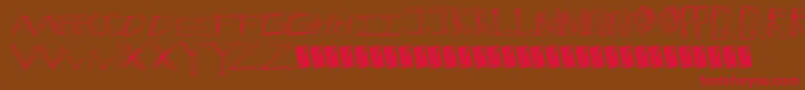 Cracksnacks Font – Red Fonts on Brown Background