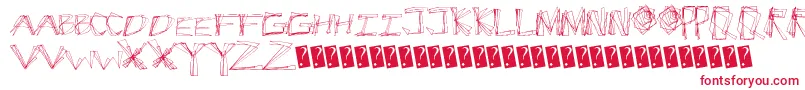 Cracksnacks Font – Red Fonts on White Background