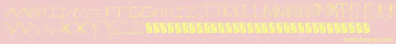 Cracksnacks Font – Yellow Fonts on Pink Background