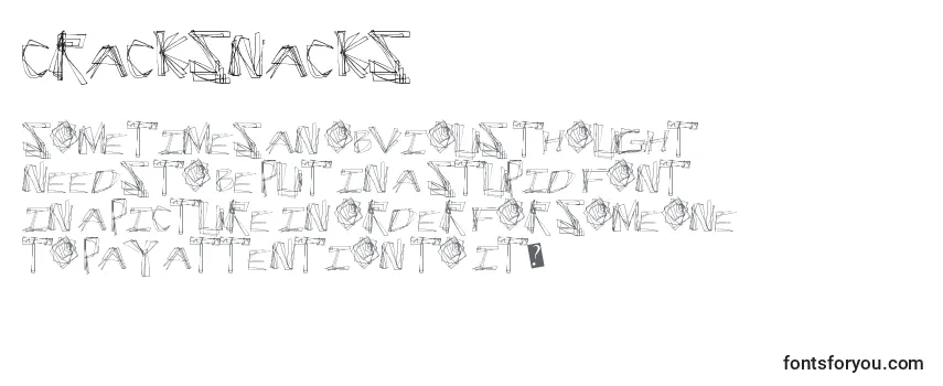 Шрифт Cracksnacks