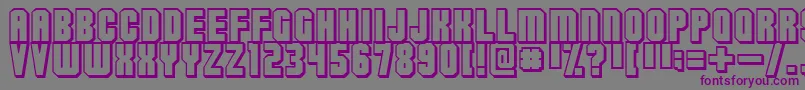 Flashback3 Font – Purple Fonts on Gray Background