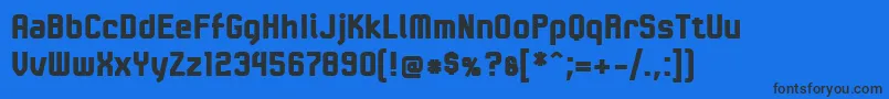 LinotypeKaliberBlack Font – Black Fonts on Blue Background