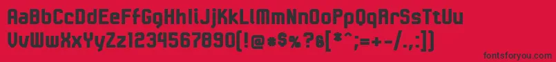 LinotypeKaliberBlack Font – Black Fonts on Red Background