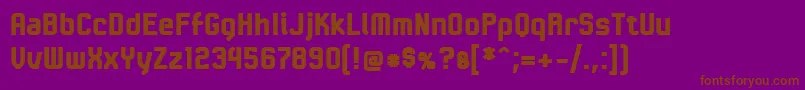 LinotypeKaliberBlack Font – Brown Fonts on Purple Background