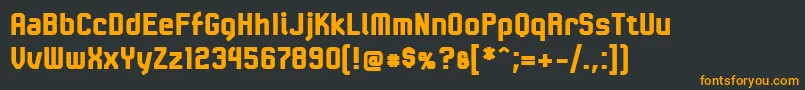 LinotypeKaliberBlack Font – Orange Fonts on Black Background