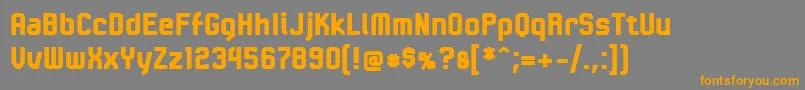 LinotypeKaliberBlack Font – Orange Fonts on Gray Background
