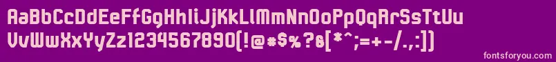 LinotypeKaliberBlack Font – Pink Fonts on Purple Background