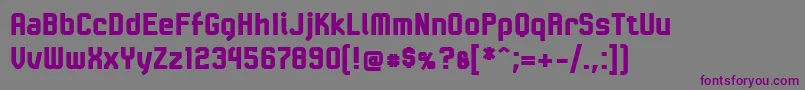 Шрифт LinotypeKaliberBlack – фиолетовые шрифты на сером фоне