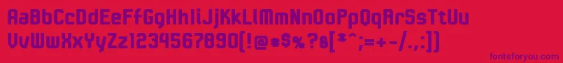 LinotypeKaliberBlack Font – Purple Fonts on Red Background