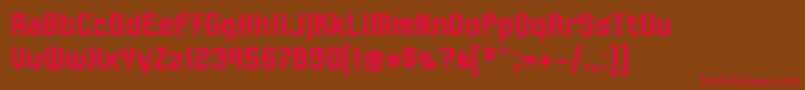 LinotypeKaliberBlack Font – Red Fonts on Brown Background