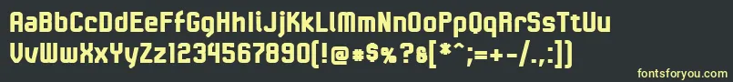 LinotypeKaliberBlack Font – Yellow Fonts on Black Background