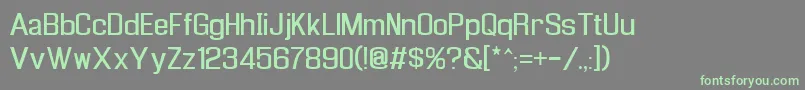 Enigrg-Schriftart – Grüne Schriften auf grauem Hintergrund