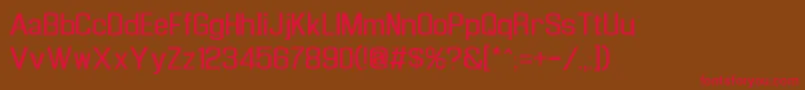 Enigrg Font – Red Fonts on Brown Background