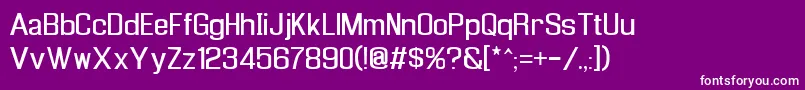 Шрифт Enigrg – белые шрифты на фиолетовом фоне