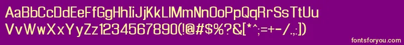 Шрифт Enigrg – жёлтые шрифты на фиолетовом фоне