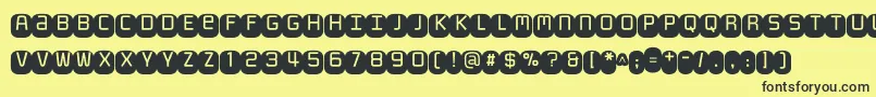 Monofett Font – Black Fonts on Yellow Background