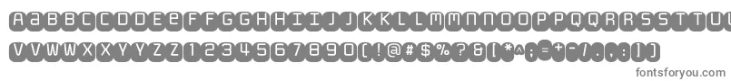 Monofett-fontti – harmaat kirjasimet valkoisella taustalla