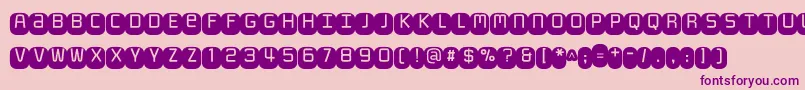 Monofett Font – Purple Fonts on Pink Background