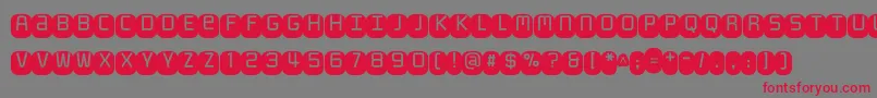 Monofett Font – Red Fonts on Gray Background