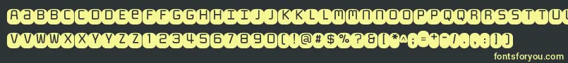 Monofett Font – Yellow Fonts on Black Background