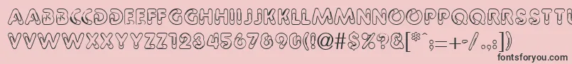 PaperbinRegularDb Font – Black Fonts on Pink Background