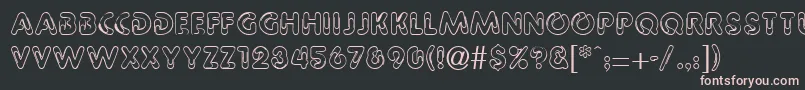PaperbinRegularDb Font – Pink Fonts on Black Background