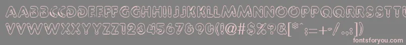 PaperbinRegularDb Font – Pink Fonts on Gray Background