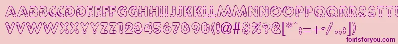 PaperbinRegularDb Font – Purple Fonts on Pink Background