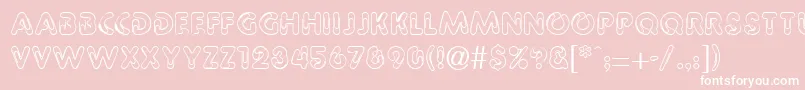 PaperbinRegularDb Font – White Fonts on Pink Background