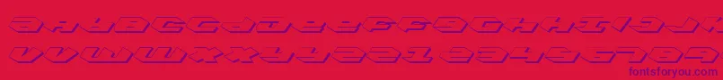 fuente KubrickShadow – Fuentes Moradas Sobre Fondo Rojo