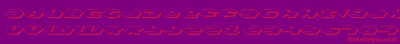 KubrickShadow Font – Red Fonts on Purple Background