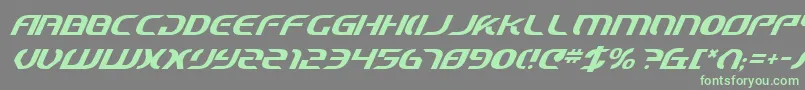 Starcv2i Font – Green Fonts on Gray Background