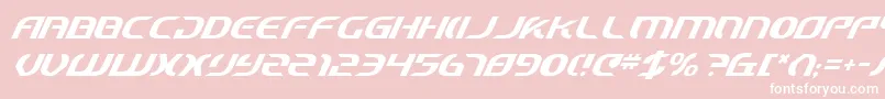 Starcv2i Font – White Fonts on Pink Background