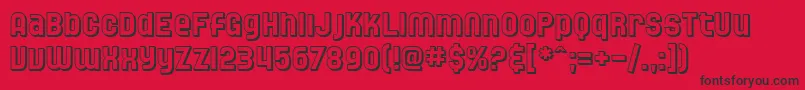 SfSpeedwaystarShaded Font – Black Fonts on Red Background