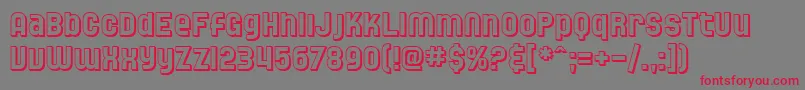 SfSpeedwaystarShaded Font – Red Fonts on Gray Background