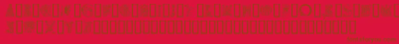 Medievalalphabet Font – Brown Fonts on Red Background