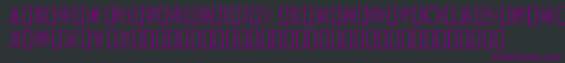 Medievalalphabet Font – Purple Fonts on Black Background